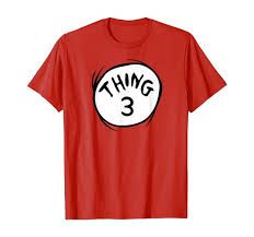 Photo 1 of "Thing 3" T-Shirt - Red - Size Adult Large