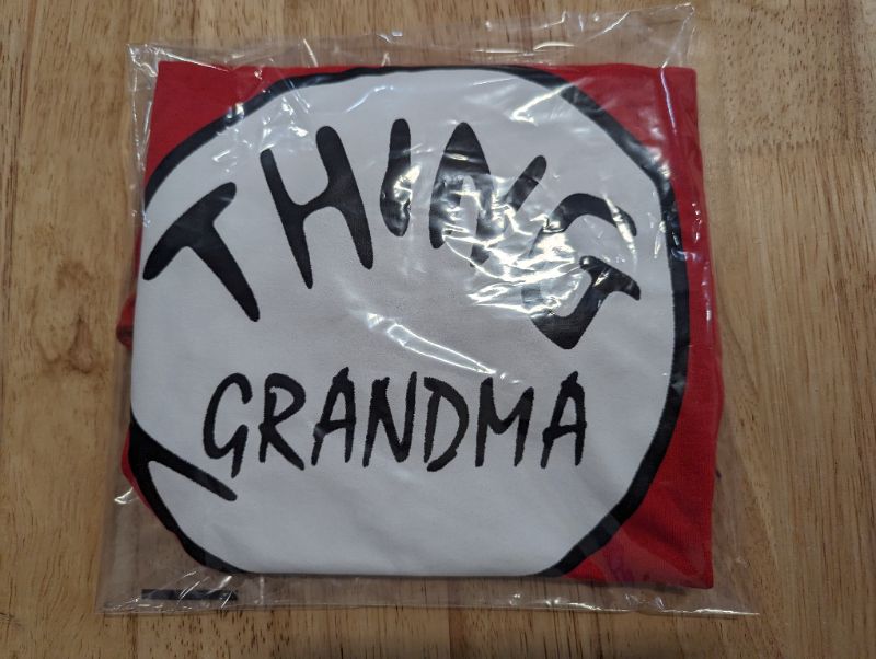 Photo 3 of "Thing Grandma" T-Shirt - Red - Size Small