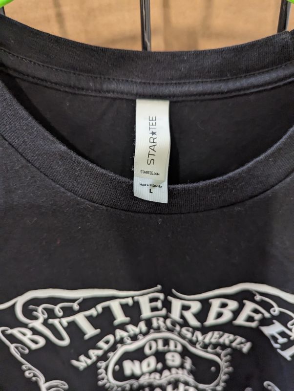 Photo 3 of Butterbeer Unisex T-Shirt - Black, Size L