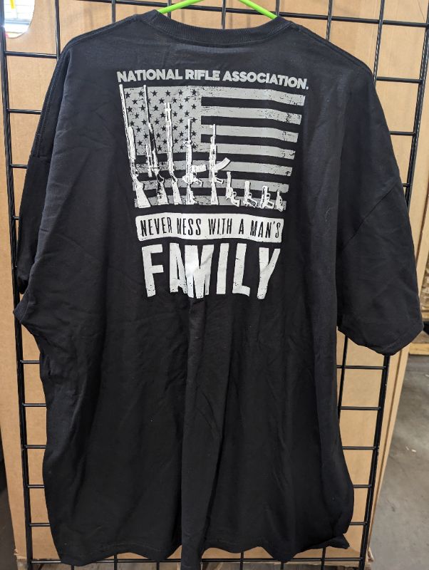 Photo 2 of Men's 2nd Amendment NRA T-Shirt - Black - Size 3XL