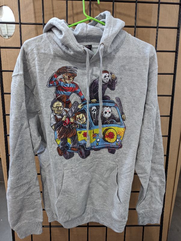 Photo 1 of Scooby Van & Halloween Friends Light Grey Hoodie - Size Medium