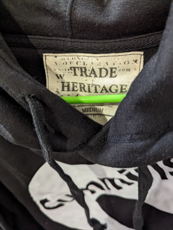 Photo 3 of Trade Heritage - Cummins Black Hooded Pullover Sweatshirt - Size Medium - NWT
