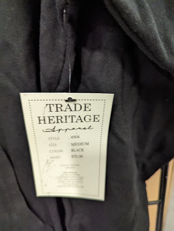 Photo 2 of Trade Heritage - Cummins Black Hooded Pullover Sweatshirt - Size Medium - NWT