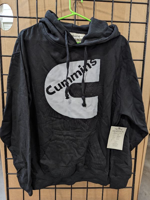 Photo 1 of Trade Heritage - Cummins Black Hooded Pullover Sweatshirt - Size Medium - NWT