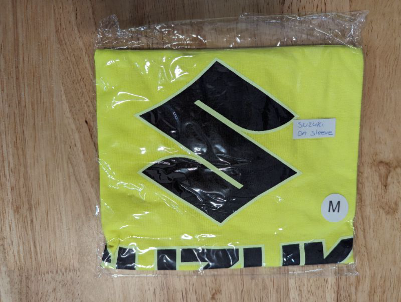 Photo 2 of Suzuki Logo T-Shirt - Bright Yellow w/Black Logo - Size Medium