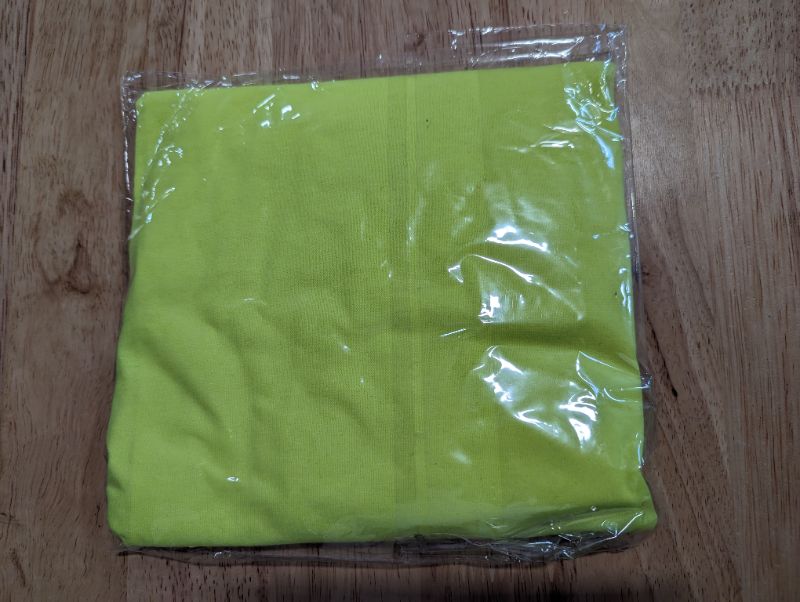 Photo 3 of Men's Kawasaki Logo Long Sleeve T-Shirt - Bright Yellow, Green Logo - Size Medium **STOCK PHOTO TO SHOW STYLE, SHIRT IS YELLOW, NOT BLACK. SEE PHOTOS**
