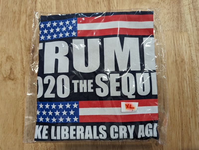 Photo 2 of Trump 2020 The Sequel Make Liberals Cry Again Funny T-Shirt - Navy - Size XL