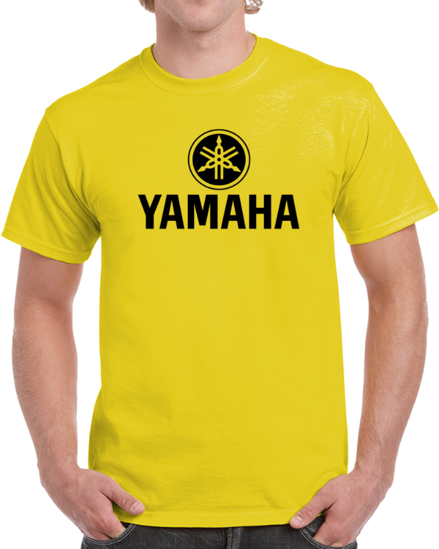 Photo 1 of Yamaha Logo Tee Motorcycle Enthusiast Biker Trendy T Shirt - Pale Yellow - Size XL **STOCK PHOTO TO SHOW STYLE, COLOR OF SHIRT AND LOGO ARE DIFFERENT, SEE PHOTOS**
