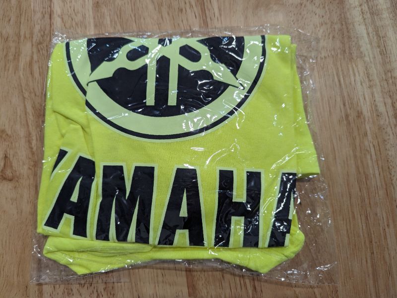 Photo 2 of Yamaha Logo T-Shirt - Neon Yellow w/Black Logo - Size Medium