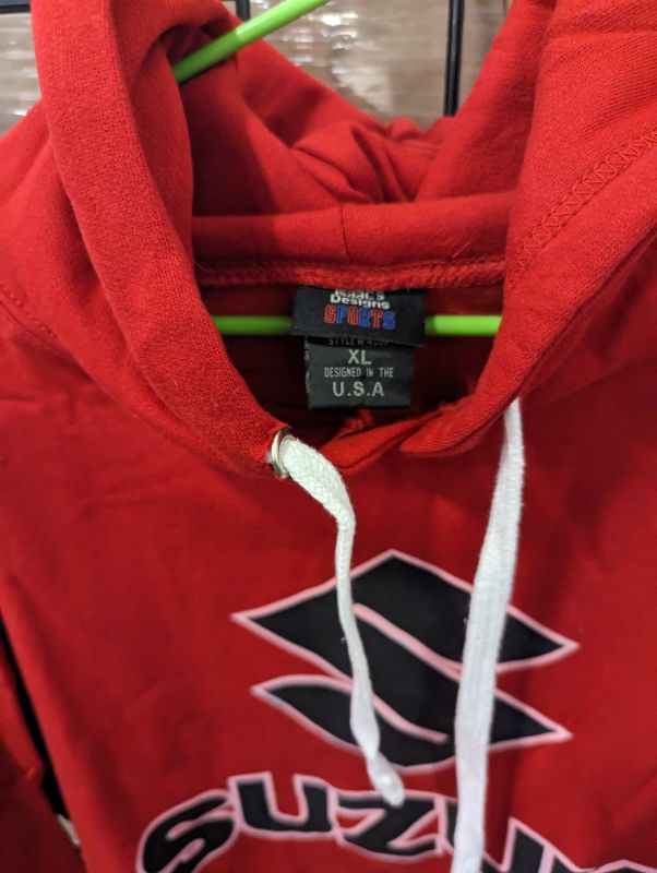 Photo 2 of Suzuki Racing Team Unisex Hoodie - Red - Size XL