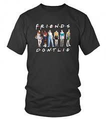 Photo 1 of Stranger Things Friends T-Shirt - Black - Size 2XL
