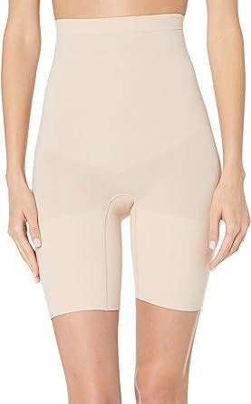 Photo 1 of Spanx Higher Power Shorts - High-Rise Waist Shapewear, Tummy Control, Breathable - Soft Nude - Size Medium