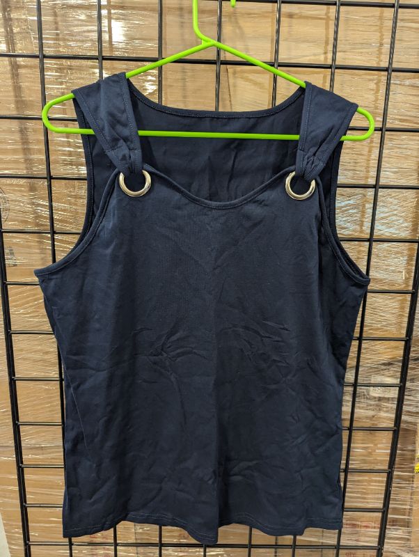 Photo 1 of Women's Navy Casual Loose Fit Tank Top - Size XL
