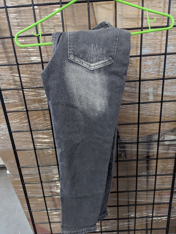 Photo 2 of Grey Denim Distressed Skinny Jeans - Size 10