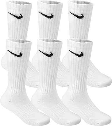 Photo 1 of Nike Men/'s Performance Cotton Cushioned Crew Socks, 6 Pair Medium (size unknow) (White) Six Pack
