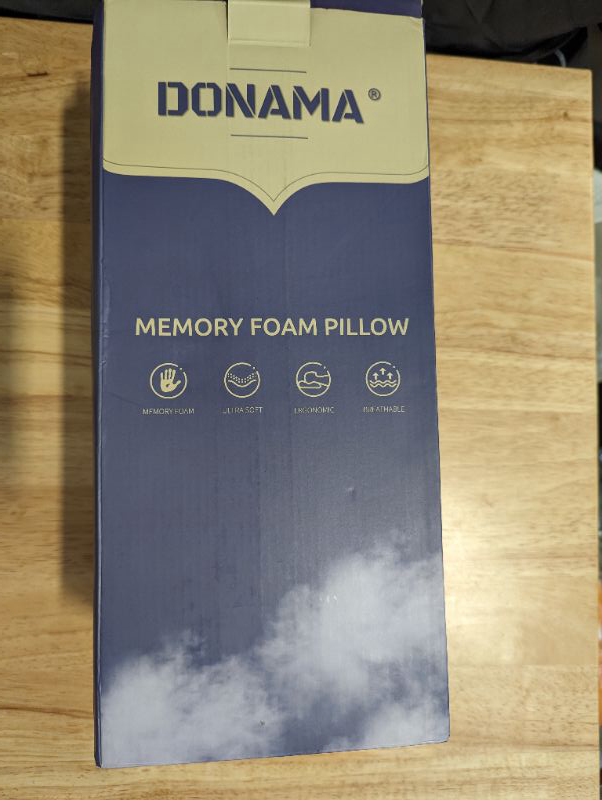 Photo 3 of DONAMA Neck Cervical Pillow for Pain Relief Sleeping,Hollow Odorless Memory Foam Pillow Ergonomic with Cooling Case,Orthopedic Contoured Support Pillow for Side?Back and Stomach Sleepers