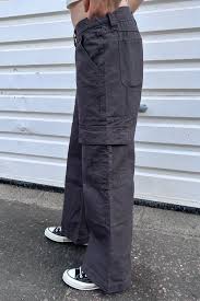 Photo 1 of Cargo Pants - Wide Leg - Charcoal Grey - Size Large