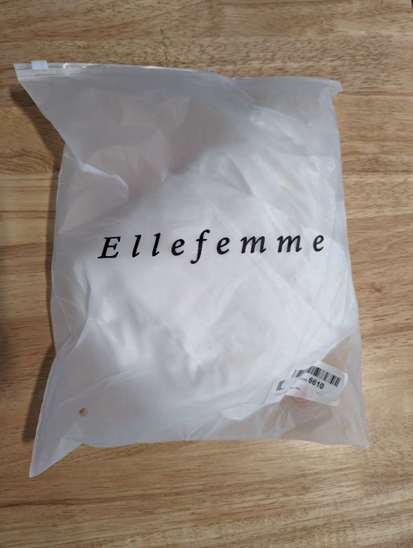Photo 5 of Ellefemme - Women's Satin White Lace Strap Mini Dress - White - Size M - NWT