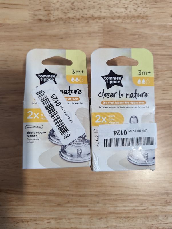 Photo 5 of 2 packs - Tommee Tippee Closer to Nature Medium Flow Baby Bottle Nipples, 3+ months – 2pk
