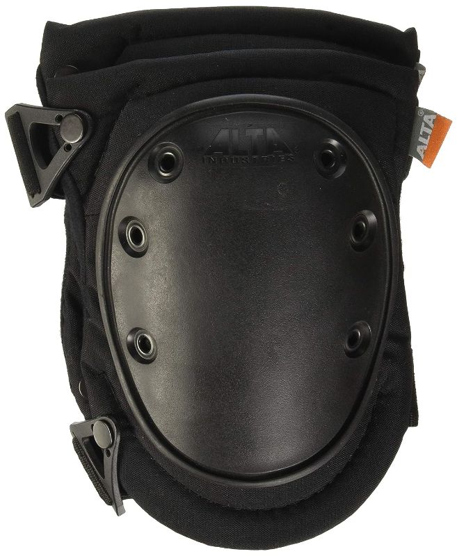 Photo 1 of ALTA 50413 AltaFLEX Knee Protector Pad, Black Cordura Nylon Fabric, AltaLOK Fastening, Flexible Cap, Long, Black
