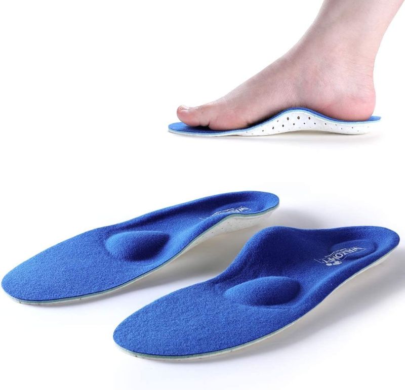 Photo 1 of WALKOMFY- Full Length Orthotic Inserts Arch Support Insole, Insert for Flat Feet,Plantar Fasciitis,Feet Pain,Metatarsal Support Insoles for Men & Women Blue

