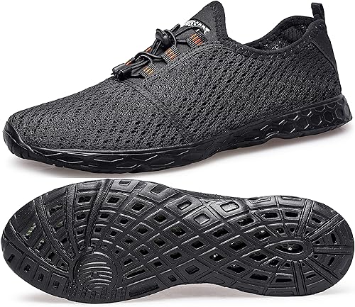 Photo 1 of DOUSSPRT Men's Water Shoes Quick Drying Sports Aqua Shoes-ITEM IS USED & HAS MINOR TEAR