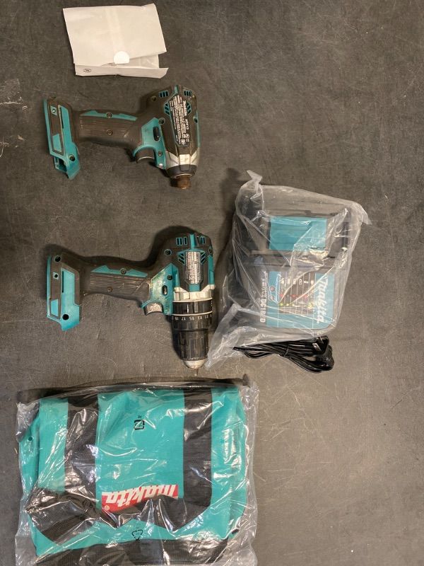 Photo 2 of Makita XT269T 18V LXT Lithium-Ion Brushless Cordless 2-Pc. Combo Kit (5.0Ah)- ITEM IS USED- DOES NOT CONTAIN BATTERY