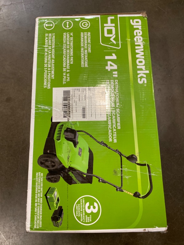 Photo 4 of Greenworks 40V 14" Cordless (Push) Lawn Mower (75+ Compatible Tools), 4.0Ah Battery and Charger Included

