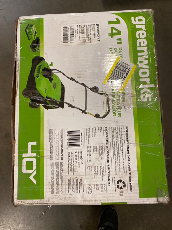 Photo 5 of Greenworks 40V 14" Cordless (Push) Lawn Mower (75+ Compatible Tools), 4.0Ah Battery and Charger Included
