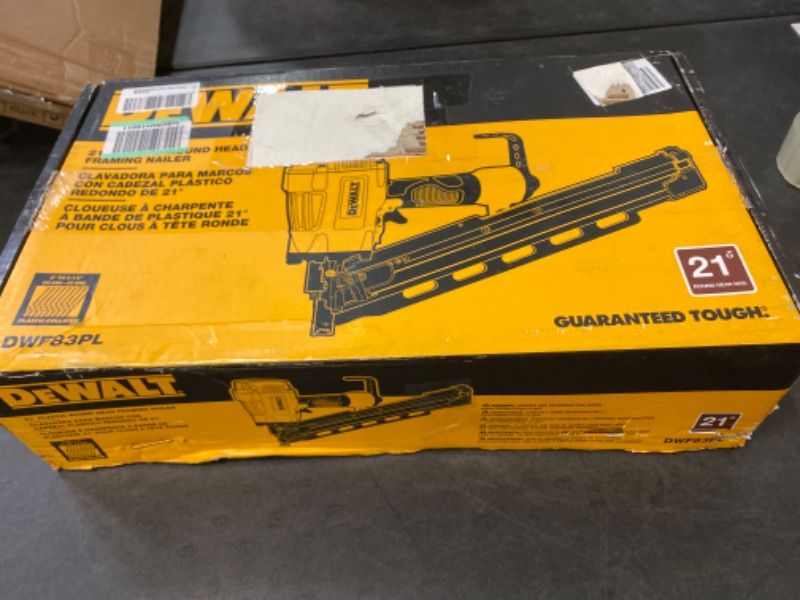 Photo 3 of DEWALT DWF83PL Collated Framing Nailer, One Size, Yellow/Black