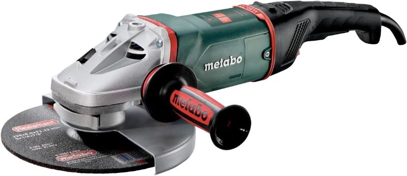 Photo 1 of Metabo - 9" Angle Grinder - 6, 600 Rpm - 15.0 Amp W/Lock-On Trigger (606467420 24-230 MVT), Professional Angle Grinders, Black - MISSING PARTS
