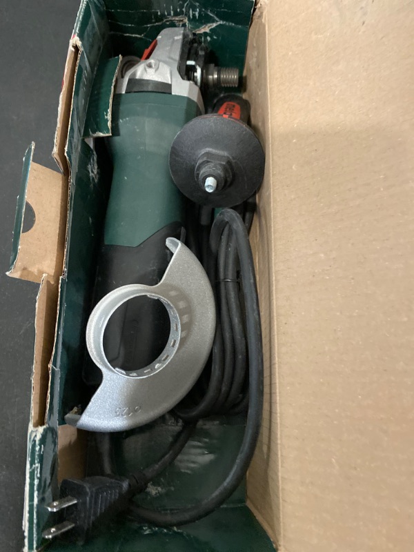 Photo 5 of Metabo - 9" Angle Grinder - 6, 600 Rpm - 15.0 Amp W/Lock-On Trigger (606467420 24-230 MVT), Professional Angle Grinders, Black - MISSING PARTS

