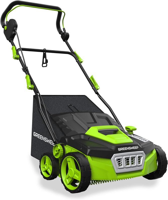 Photo 1 of GreenSweep Artificial Grass Sweeper Rake Vacuum 45L Collection Bag ,5 Adjustable Heights (GreenSweep V2)
