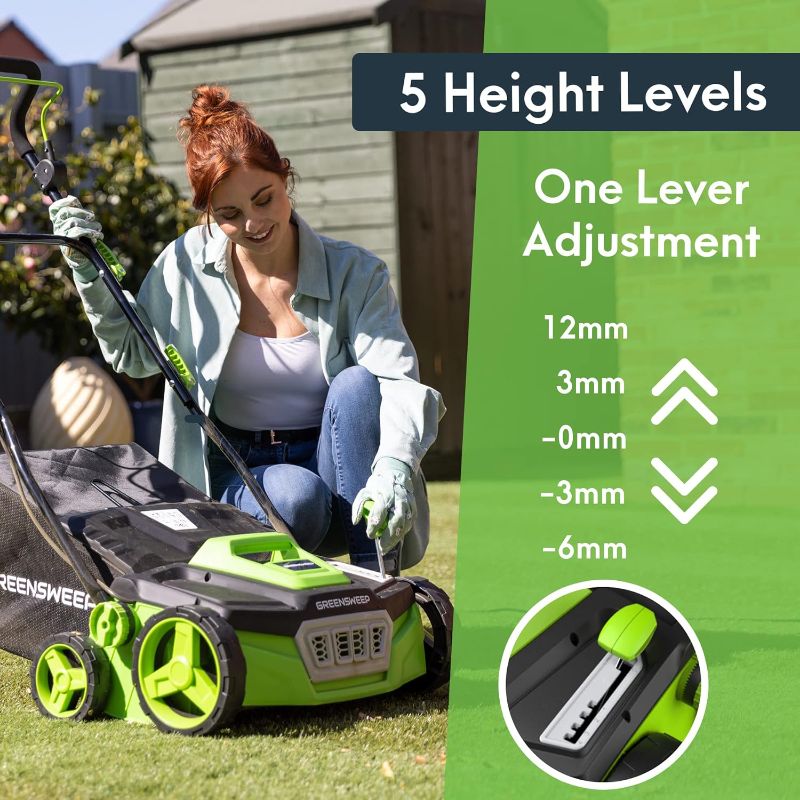 Photo 2 of GreenSweep Artificial Grass Sweeper Rake Vacuum 45L Collection Bag ,5 Adjustable Heights (GreenSweep V2)
