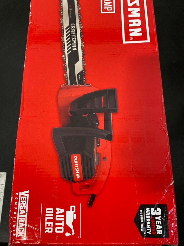 Photo 6 of CRAFTSMAN Electric Chainsaw, 16-Inch, 12-Amp (CMECS600)
