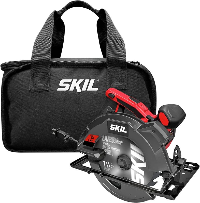 Photo 2 of SKIL 15 Amp 7-1/4 Inch Circular Saw with Single Beam Laser Guide - 5280-01 - ITEM IS USED
