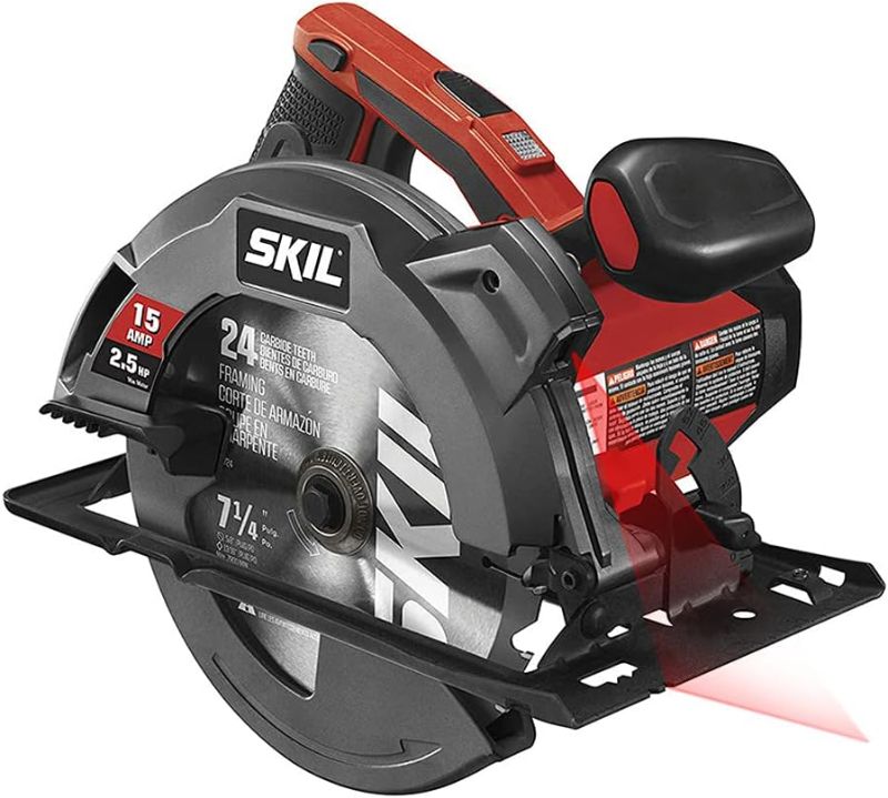 Photo 1 of SKIL 15 Amp 7-1/4 Inch Circular Saw with Single Beam Laser Guide - 5280-01 - ITEM IS USED

