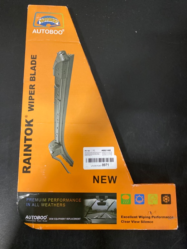 Photo 4 of RAINTOK Windshield Wiper Blade Set Replacement for Front & Rear Windshield Wiper Blade - Fits AB216E

