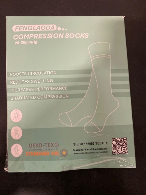Photo 1 of FENGLAODA - Compression Socks for Women Circulation 20-30mmHg Crazy, Cute, Socks Support for Nurse, Pregnant, Running, Medical
