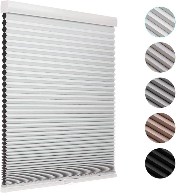 Photo 1 of MYshade Cordless Cellular Windows Shades Blackout Polyester Blinds for Windows Easy to Install 
