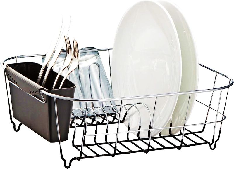 Photo 1 of Neat-O Deluxe Chrome-Plated Steel Small Dish Drainers (Black)
