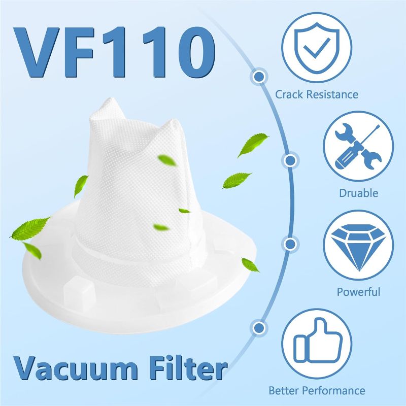 Photo 1 of 1 PC Pack Filter Replacement for Black and Decker Power Tools VF110 Dustbuster Cordless Hand Vacuum CHV1410L CHV9610 CHV1210 CHV1410 CHV1510 BDH2000L, 90558113-01
