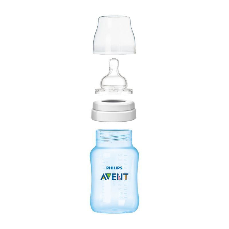 Photo 1 of Philips AVENT Anti-Colic Baby Bottle with AirFree Vent, 9oz, 1pk, Clear, SCY703/91
