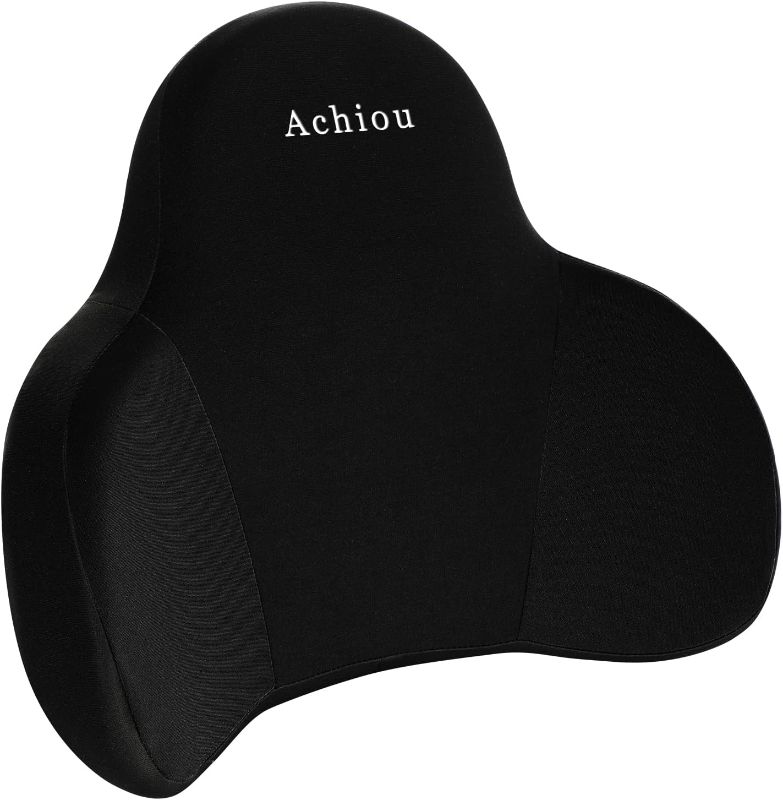 Photo 1 of Achiou Lumbar Support Pillow for Office Chair, Back Support Pillow for Car Computer Gaming Chair, Memory Foam Pad Back Cushion for Back Pain Relief Boost Your Lower Back Comfort Zone
