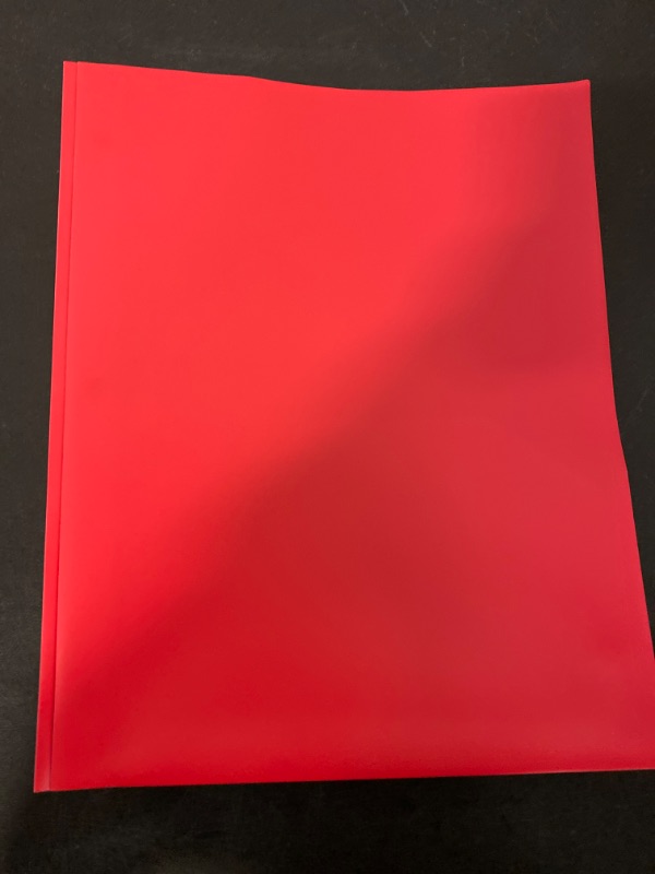 Photo 1 of Dunwell Plastic Folders with Pockets - (Red, 2 PC Pack), 2 Pocket Poly Folders for School, Home or Office, Durable Heavy Duty File Folders, Includes Removable Adhesive Labels
