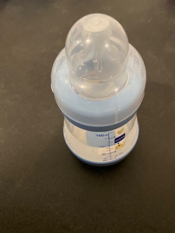 Photo 3 of MAM Easy Start Anti-Colic Baby Bottle, 5oz (1 Count), Slow Flow Nipple, Baby Boy

