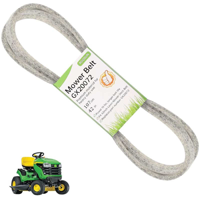 Photo 1 of RGQSUN 42 inch Lawn Mower Deck Belt Compatible with John Deere GX20072 GY20570, Deck Drive Belt 
