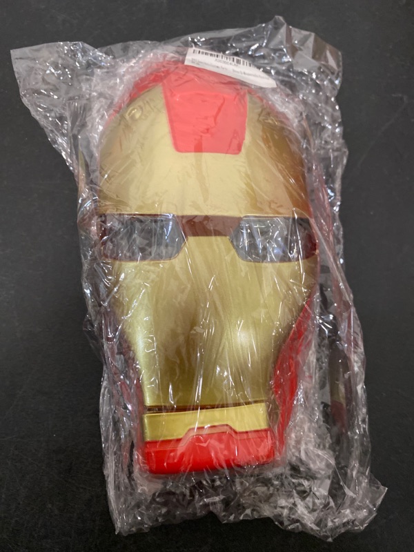 Photo 3 of Marvel Iron Man Child 3D Plastic Mask with Eye Holes and Elastic Strap Standard Red
