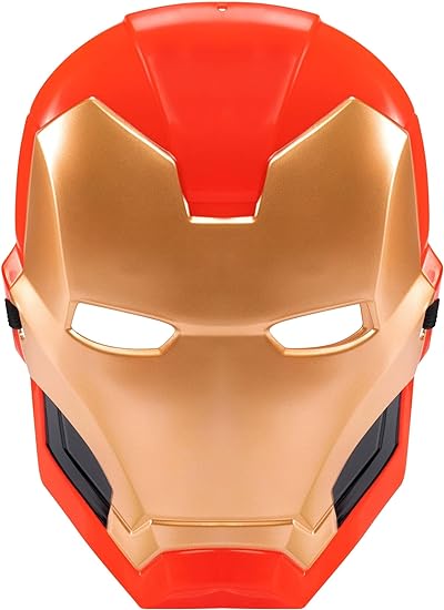 Photo 1 of Marvel Iron Man Child 3D Plastic Mask with Eye Holes and Elastic Strap Standard Red

