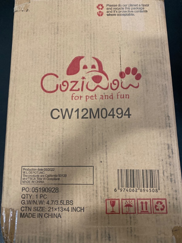 Photo 3 of Coziwow Car Shape Cat Scratcher Cardboard Corrugated Cat Scratcher Pad Bed
